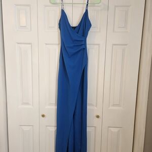 Windsor Royal Blue Maxi Dress with Spaghetti Straps